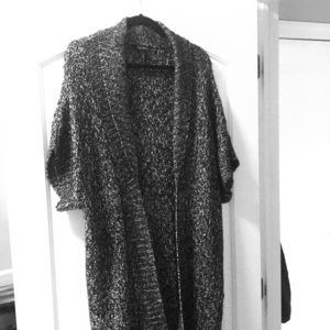 Long White House Black Market sweater LG